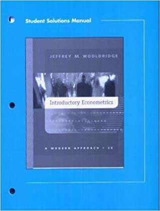 Student Solutions Manual to Introductory Econometrics